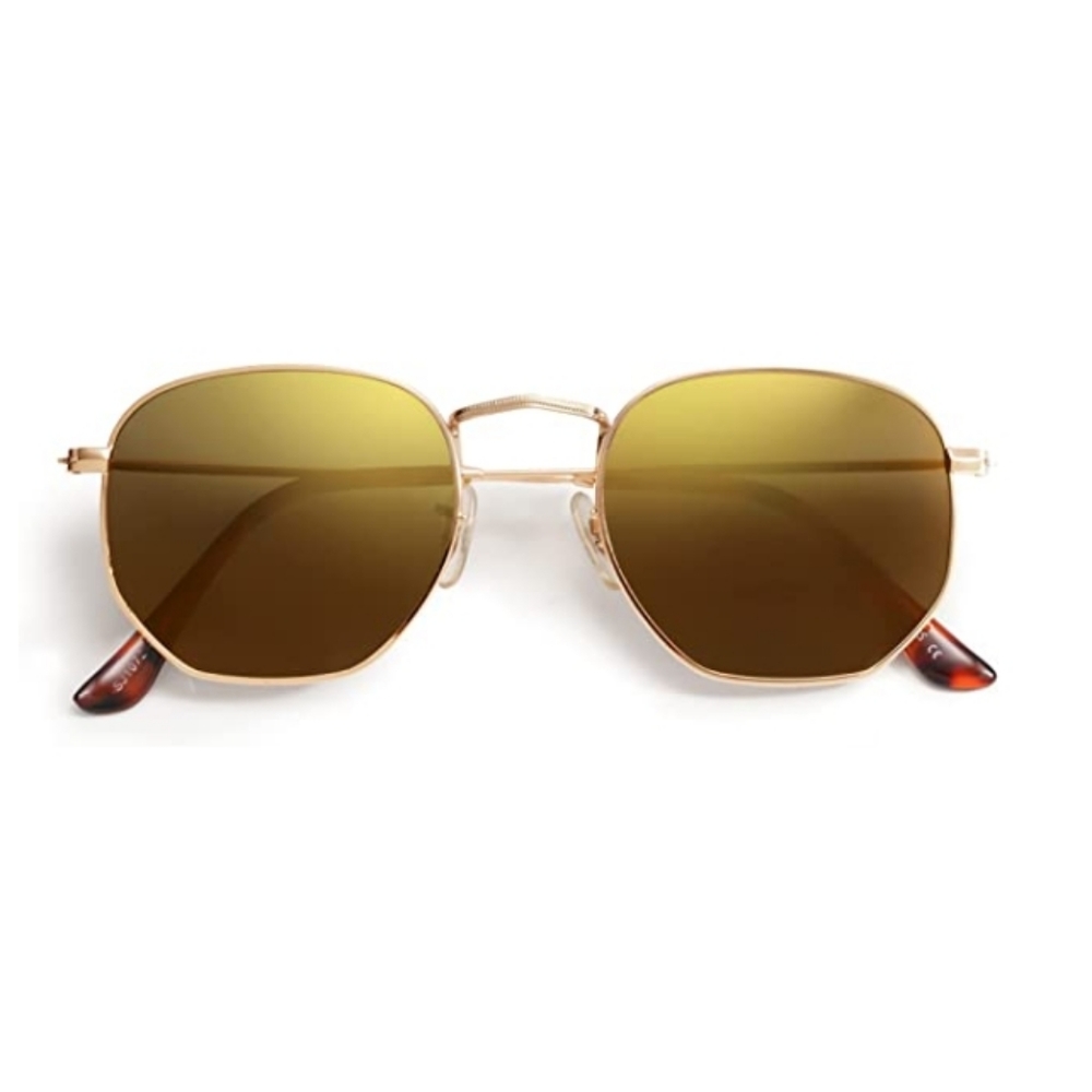 💫Gold Hexagonal Polarized Sunglasses for Men and Women - Picture 2 of 4